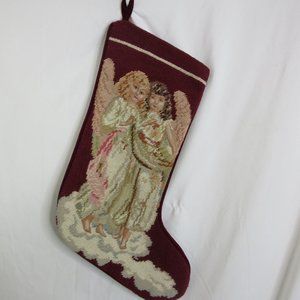 Vintage Stocking 1991 Imperial Elegance Victorian Needlepoint Christmas Stocking